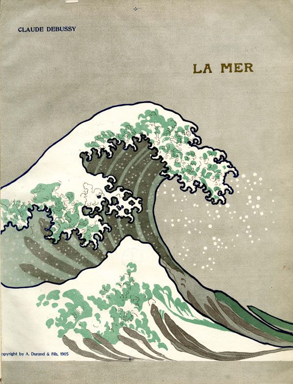 Debussy La Mer The great wave of Kanaga from Hokusai