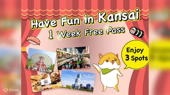 Have Fun in Kansai Pass ( Week Free Pass) Klook()