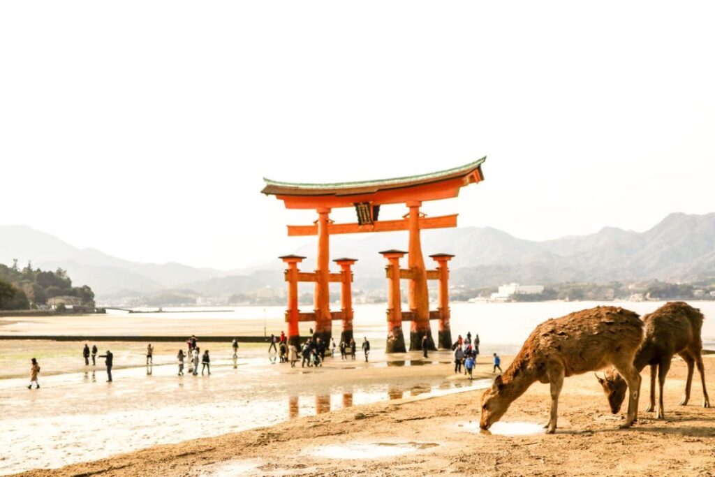 Itsukushima Torii At Miyajima Island