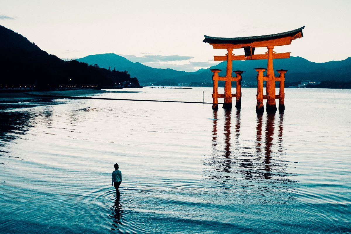Itsukushima Torii At Miyajima Island