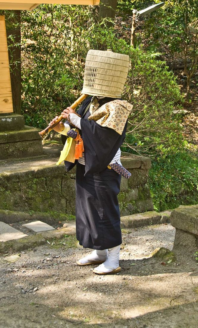 Komuso Buddhist monk beggar Kita kamakura