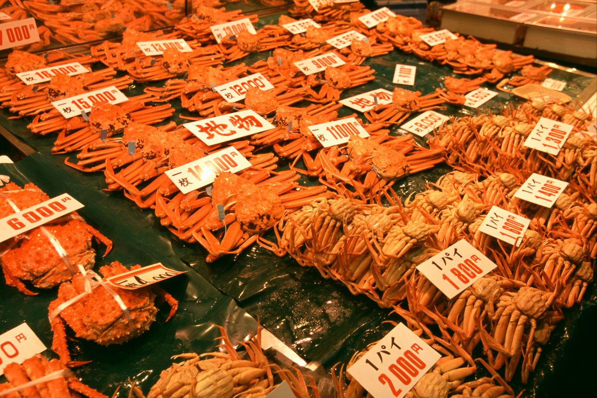 Omicho Market In Kanazawa