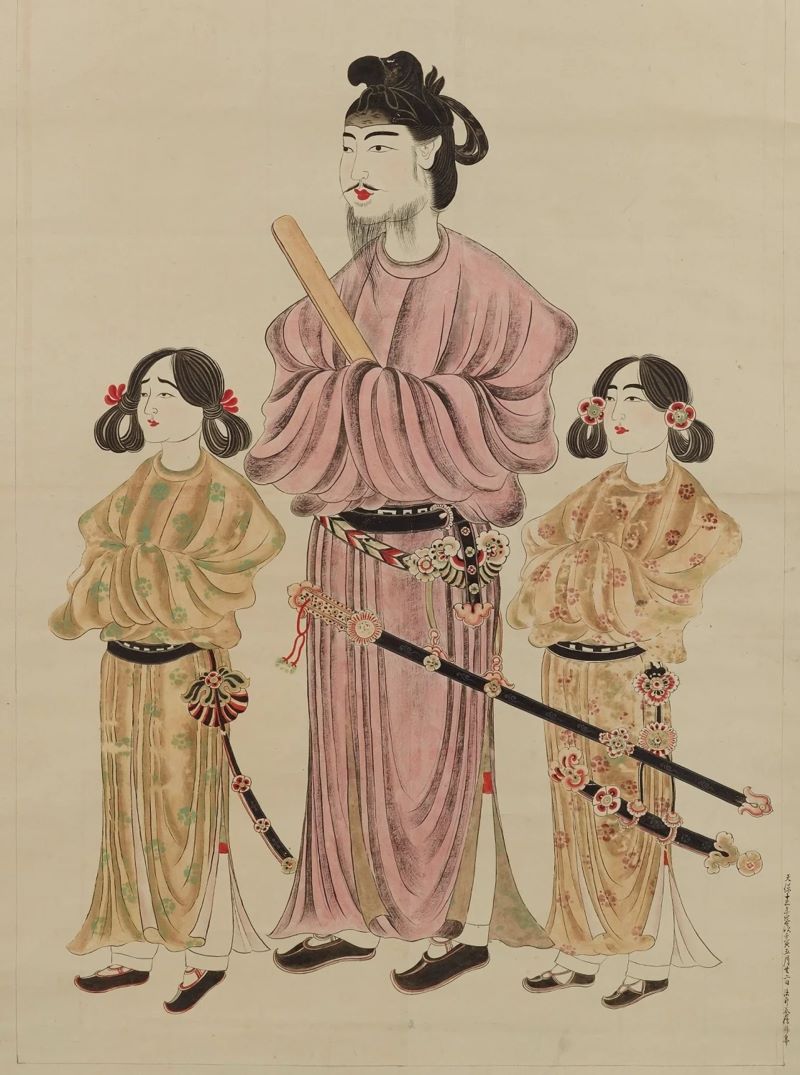 Prince Shotoku with Two Princes by Kano Osanobu