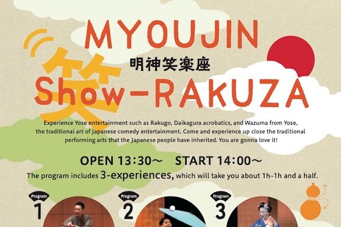 Myojin Show Rakuza - Traditional Rakugo, Juggling and Magic Show - Additional Information