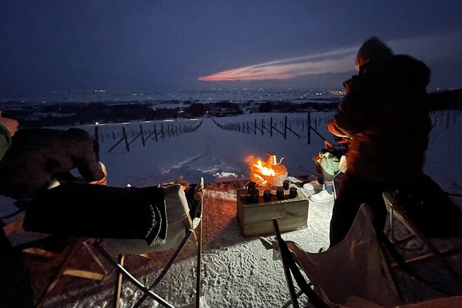 Private Deck Bonfire Café: Winter Evening Sky - Meeting and Pickup