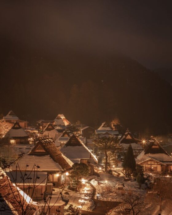 Kayabuki No Sato Snow Lantern Festival In Miyama