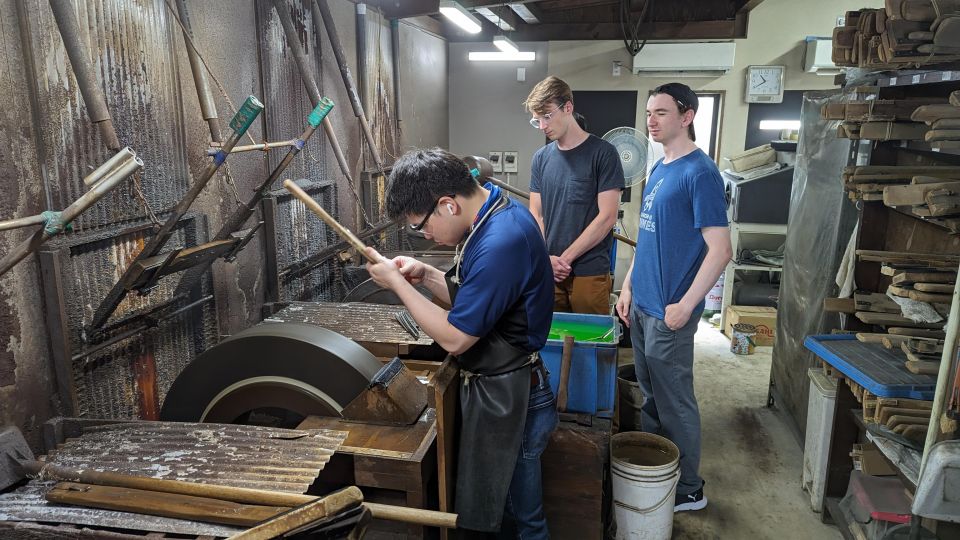From Osaka: Sakai Knife Factory and Craft Walking Tour - Order Customizable Knives